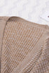 Wrap V Neck Waffle Sweater